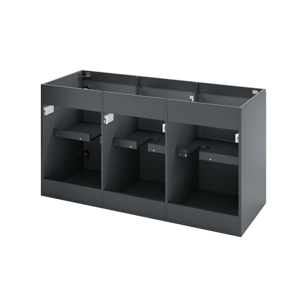 Bryn 48" Wall-Mount Bathroom Vanity (Sink Basin Not Included) by Modway| Gray