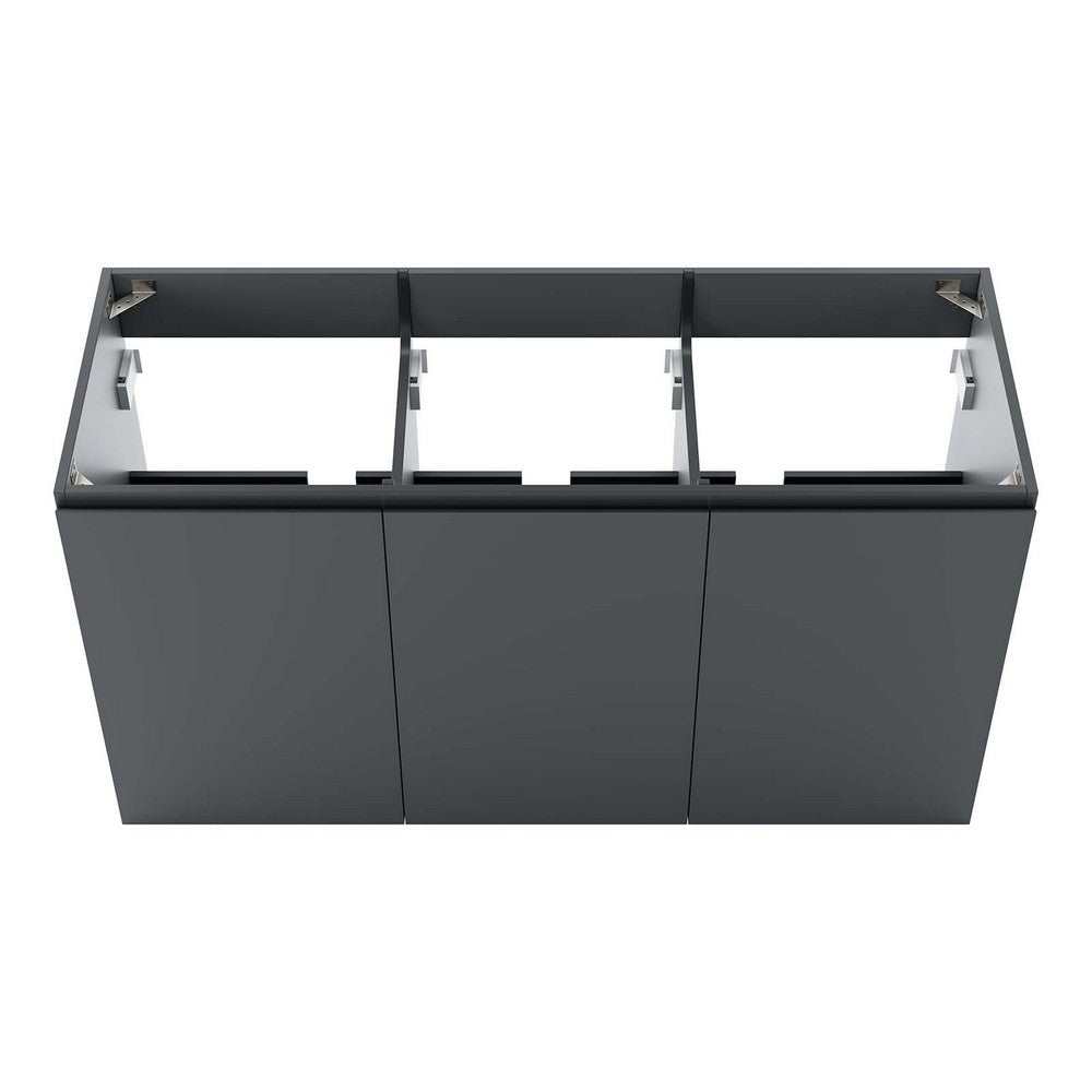 Bryn 48" Wall-Mount Bathroom Vanity (Sink Basin Not Included) by Modway| Gray