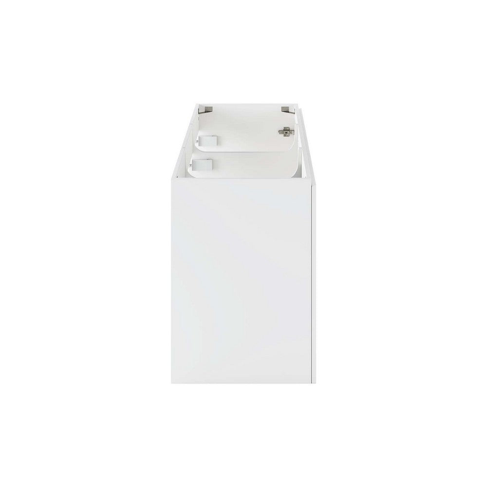 Bryn 48" Wall-Mount Bathroom Vanity (Sink Basin Not Included) by Modway| White