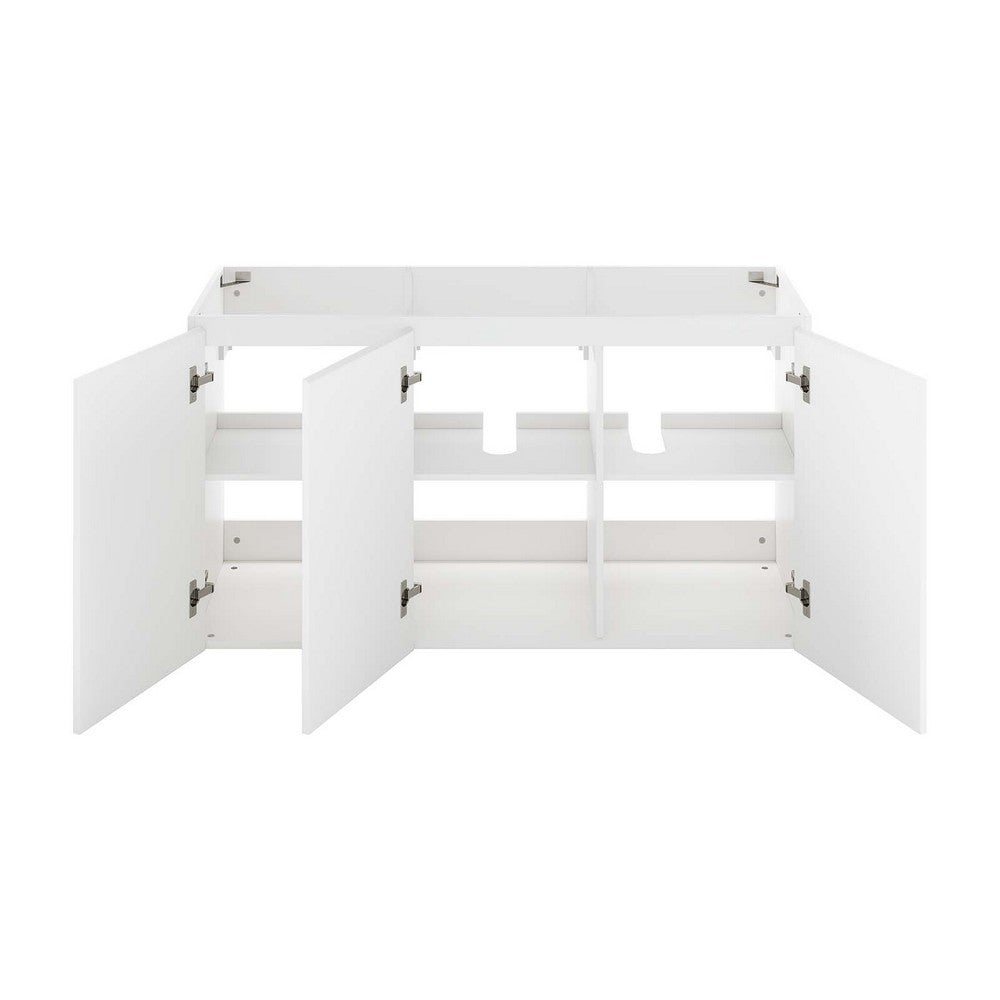 Bryn 48" Wall-Mount Bathroom Vanity (Sink Basin Not Included) by Modway| White