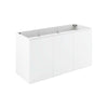 Bryn 48" Wall-Mount Bathroom Vanity (Sink Basin Not Included) by Modway| White