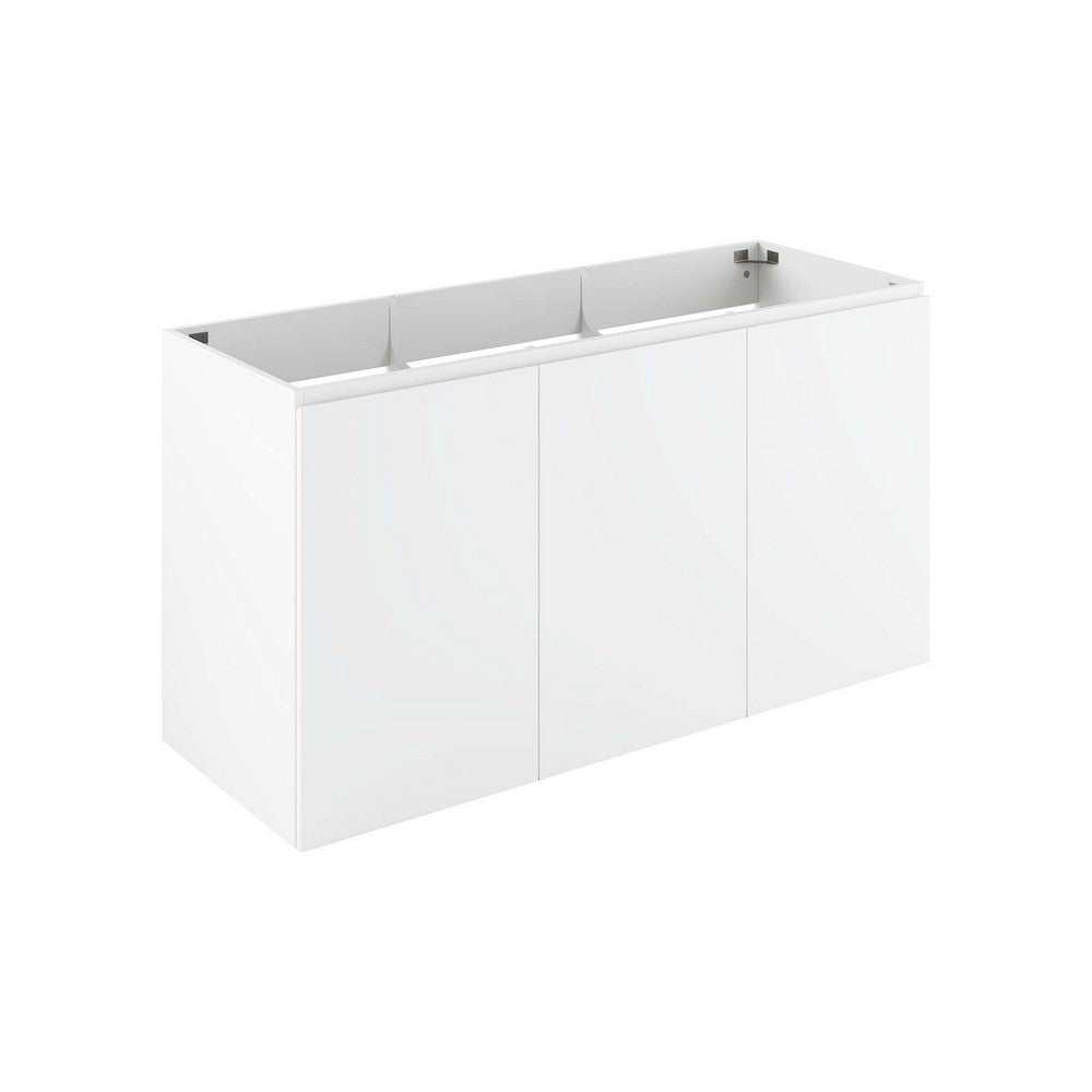 Bryn 48" Wall-Mount Bathroom Vanity (Sink Basin Not Included) by Modway| White