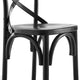 Modway Gear X-Back Wood Counter Bar Stool in Black MDY-EEI-5562-BLK