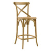 Modway Gear Counter Stool in Natural 19 x 17.5 x 39.5