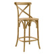 Modway Gear Counter Stool in Natural 19 x 17.5 x 39.5