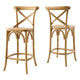 Modway Gear Counter Stool in Natural 19 x 17.5 x 39.5