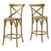 Modway Gear Counter Stool in Natural 19 x 17.5 x 39.5