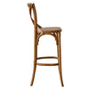 Modway Gear X-Back Wood Bar Stool in Walnut MDY-EEI-5563-WAL