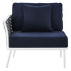 Stance Outdoor Patio Aluminum Left-Facing Armchair by Modway| Blue