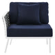 Stance Outdoor Patio Aluminum Left-Facing Armchair by Modway| Blue