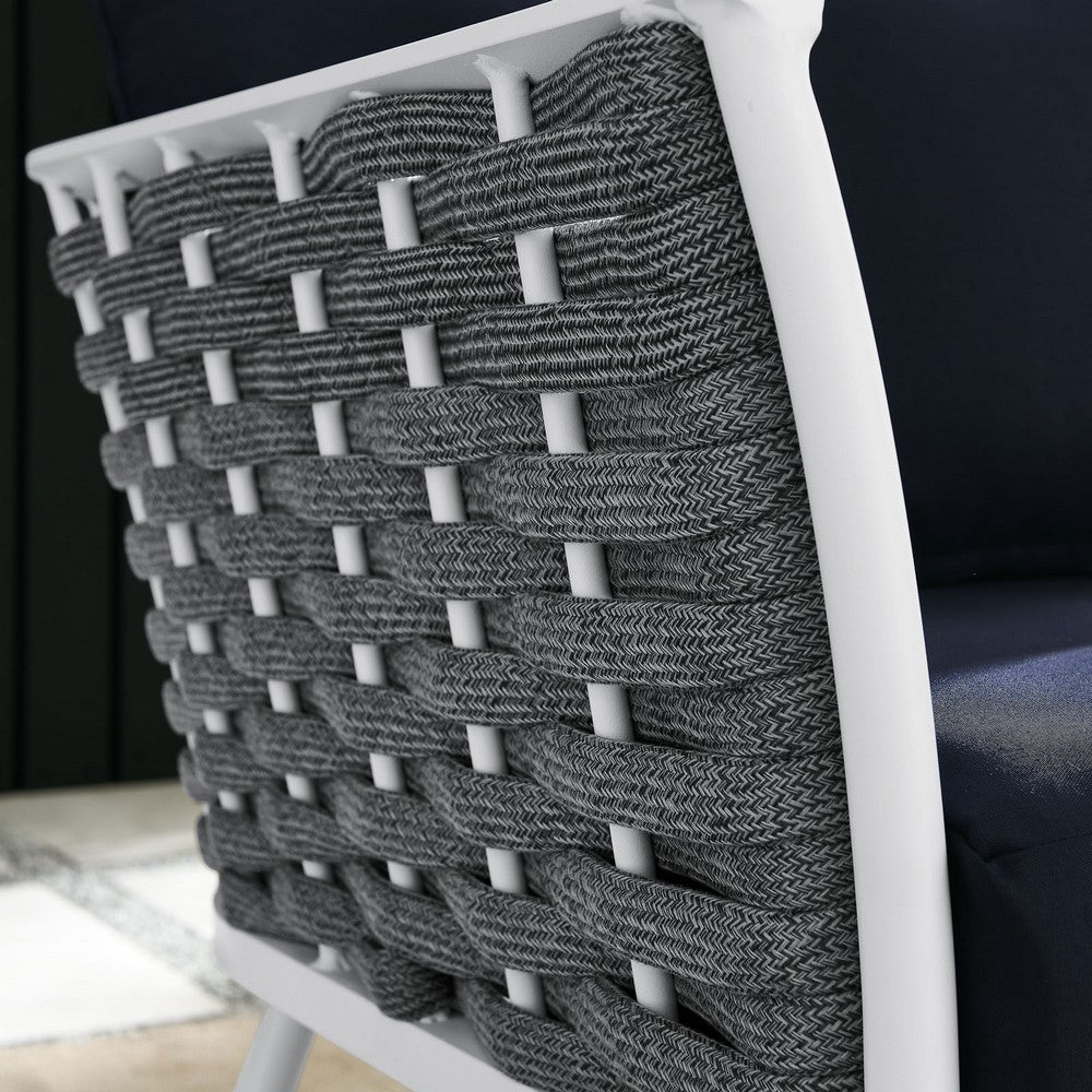 Stance Outdoor Patio Aluminum Left-Facing Armchair by Modway| Blue