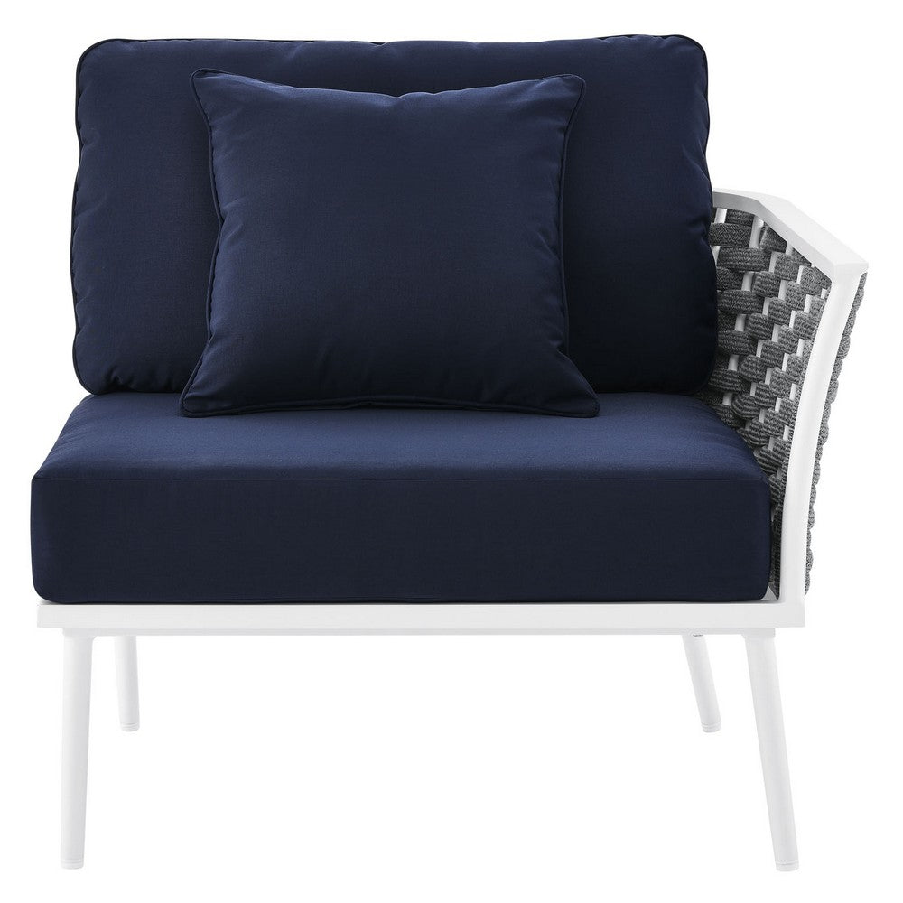 Stance Outdoor Patio Aluminum Right-Facing Armchair by Modway| Blue
