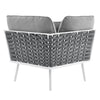 Stance Outdoor Patio Aluminum Corner Chair by Modway| Gray