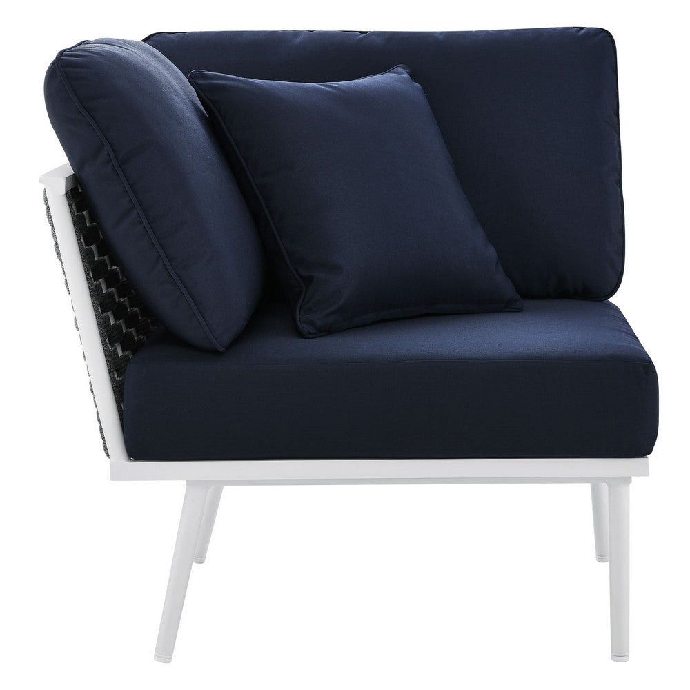 Stance Outdoor Patio Aluminum Corner Chair by Modway| Blue