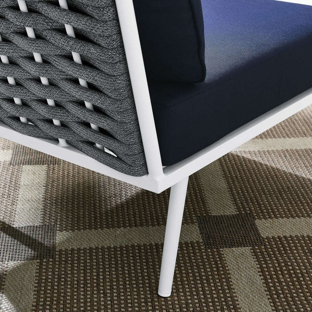 Stance Outdoor Patio Aluminum Corner Chair by Modway| Blue