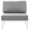 Stance Outdoor Patio Aluminum Armless Chair by Modway| Gray