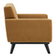 Engage Performance Velvet Armchair by Modway| Brown