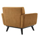Engage Performance Velvet Armchair by Modway| Brown