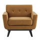 Engage Performance Velvet Armchair by Modway| Brown