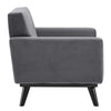 Engage Performance Velvet Armchair by Modway| Gray