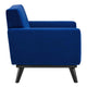 Engage Performance Velvet Armchair by Modway| Blue