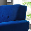 Engage Performance Velvet Armchair by Modway| Blue