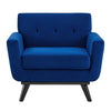 Engage Performance Velvet Armchair by Modway| Blue