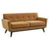 Modway Engage Performance Velvet Loveseat, Cognac