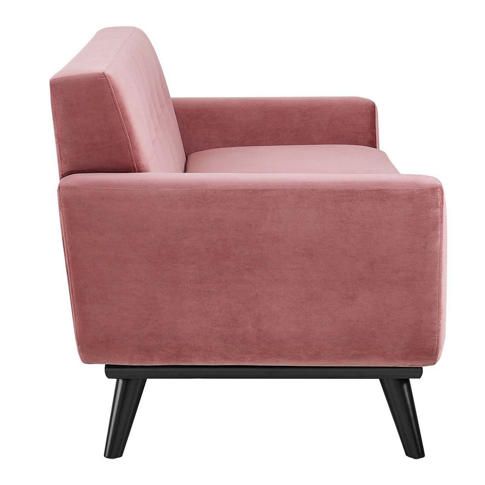 Engage Performance Velvet Loveseat by Modway| Red