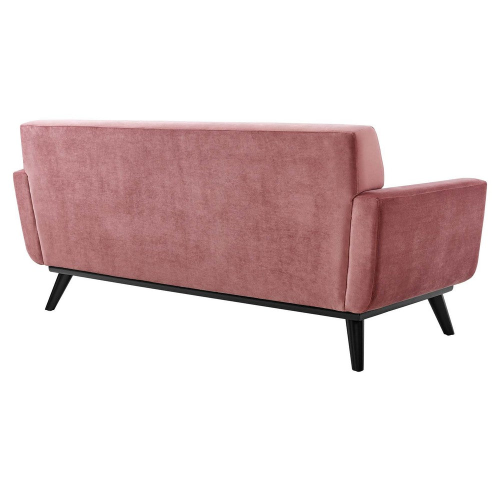 Engage Performance Velvet Loveseat by Modway| Red