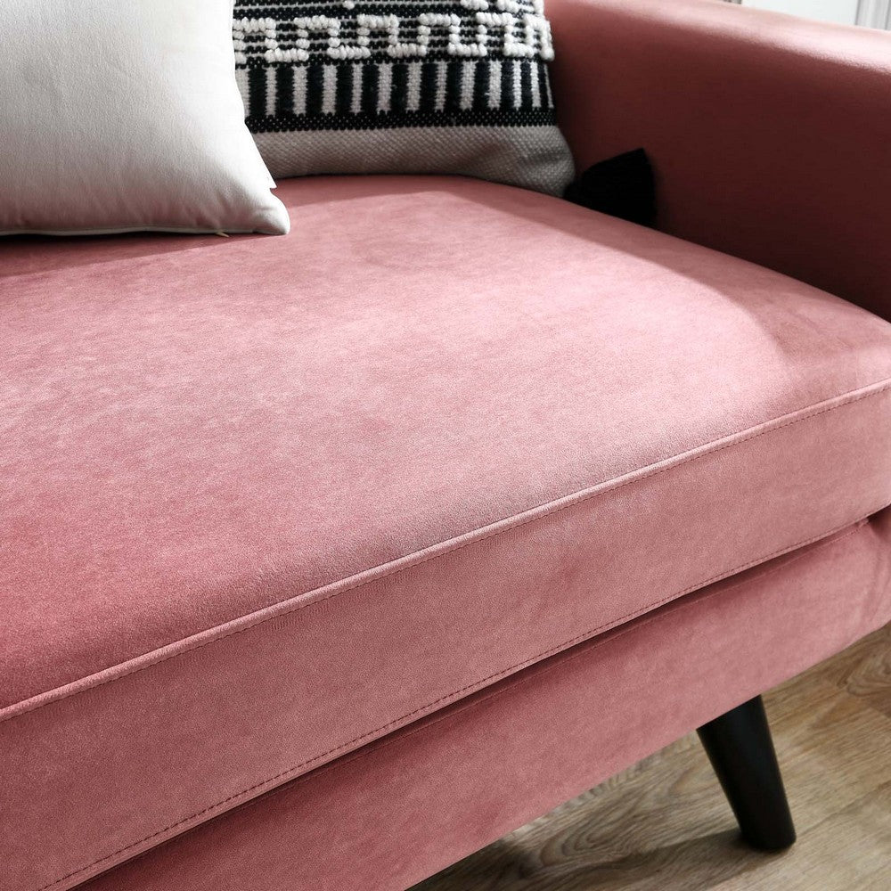 Engage Performance Velvet Loveseat by Modway| Red