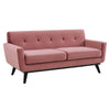Engage Performance Velvet Loveseat by Modway| Red