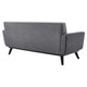 Engage Performance Velvet Loveseat by Modway| Gray
