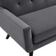 Engage Performance Velvet Loveseat by Modway| Gray