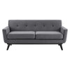 Engage Performance Velvet Loveseat by Modway| Gray