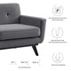 Engage Performance Velvet Loveseat by Modway| Gray