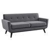Engage Performance Velvet Loveseat by Modway| Gray