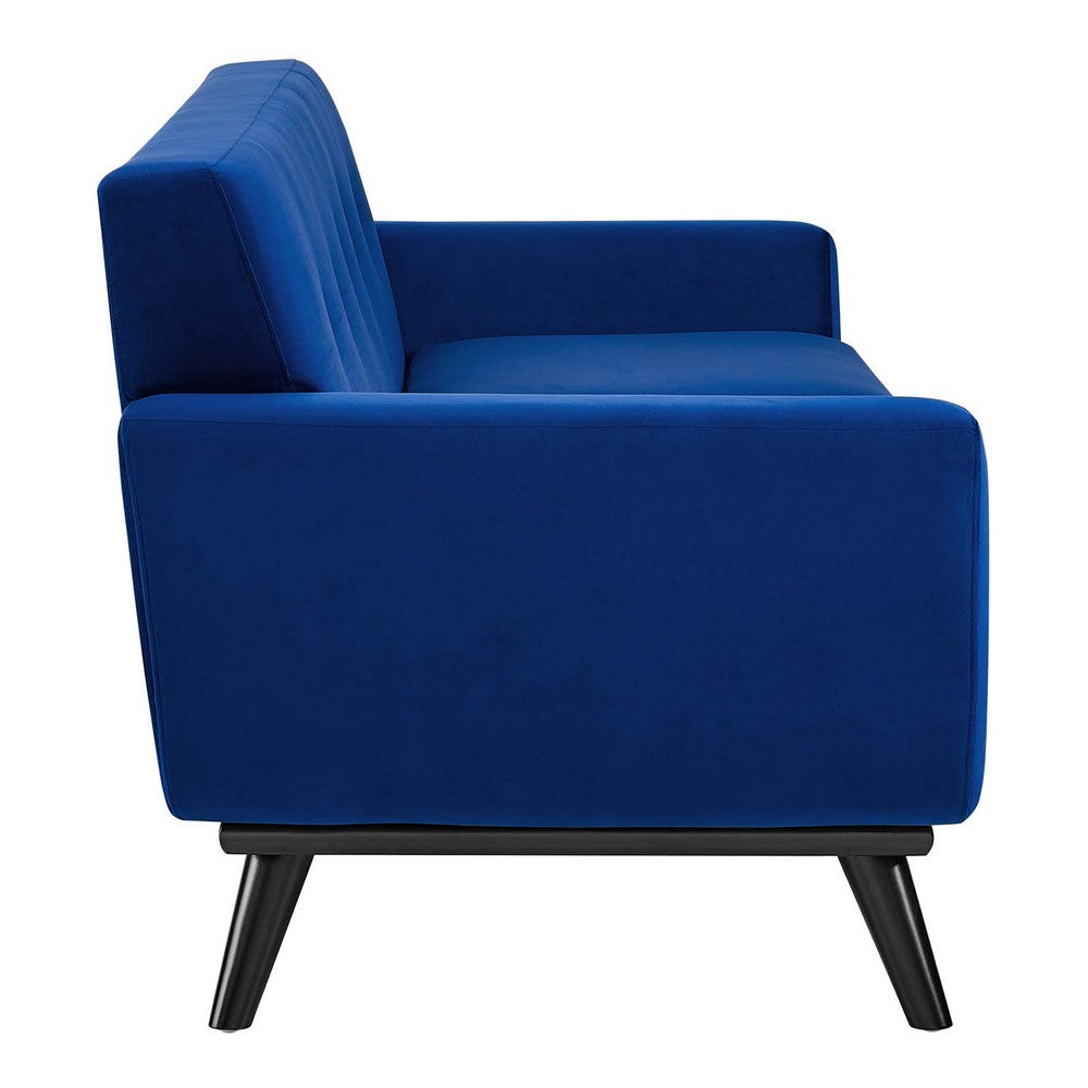 Engage Performance Velvet Loveseat by Modway| Blue