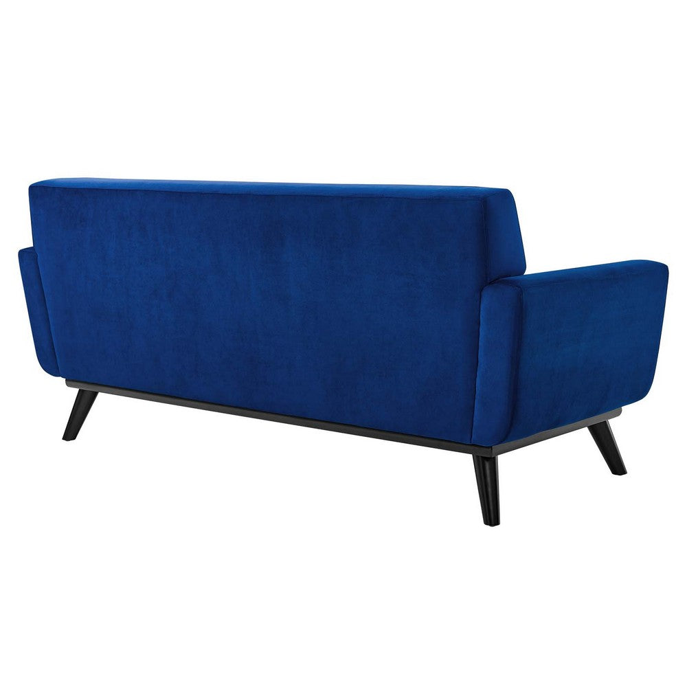 Engage Performance Velvet Loveseat by Modway| Blue
