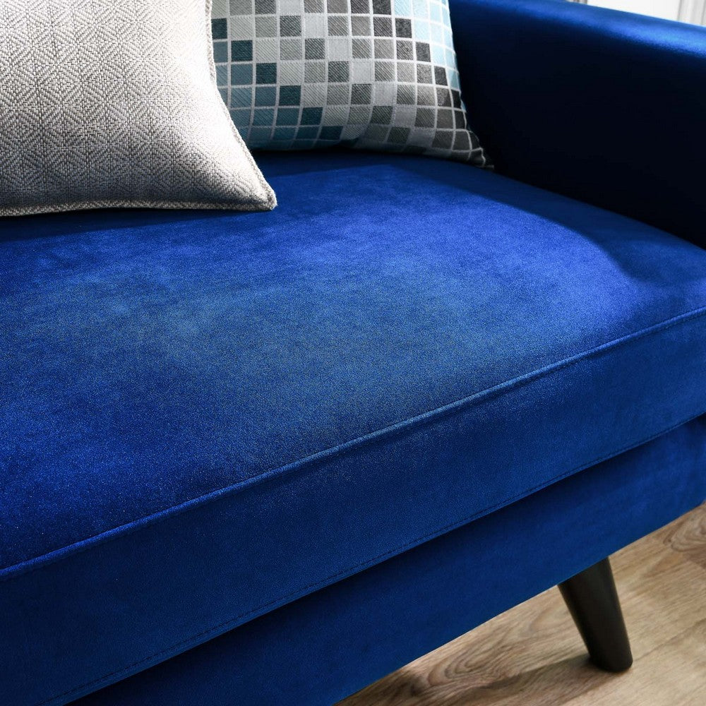 Engage Performance Velvet Loveseat by Modway| Blue