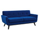 Engage Performance Velvet Loveseat by Modway| Blue