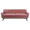 Engage Performance Velvet Sofa by Modway| Red