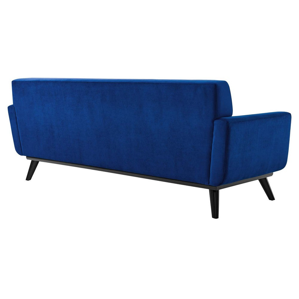 Engage Performance Velvet Sofa by Modway| Blue