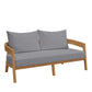 Modway Brisbane Love Seats, Loveseat, Natural Gray