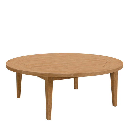 Modway Brisbane Teak Wood Outdoor Patio Table in Natural, Coffee table-43.5" L X 43.5" W X 15.5" H