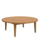 Modway Brisbane Teak Wood Outdoor Patio Table in Natural, Coffee table-43.5" L X 43.5" W X 15.5" H