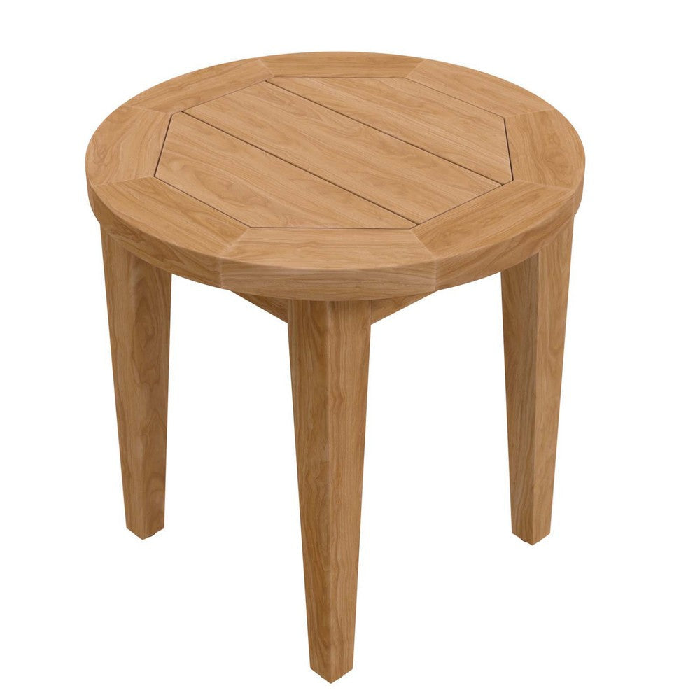 Brisbane Teak Wood Outdoor Patio Side Table - No Shipping Charges