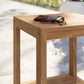 Modway Carlsbad Teak Wood Outdoor Patio Side Table |No Shipping Charges