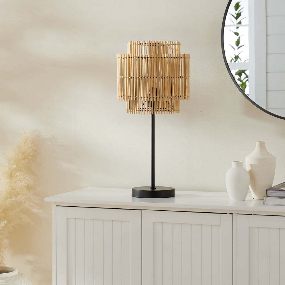 Modway Nourish Bamboo Table Lamp in