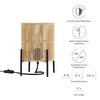 Casen Bamboo Table Lamp by Modway| Brown